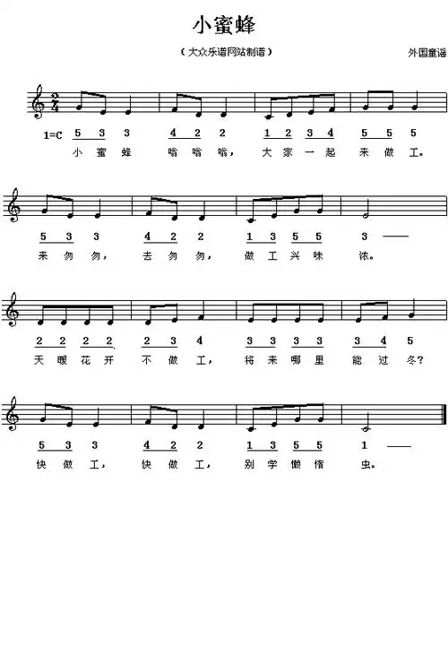 免费文档 所有分类 幼儿教育 育儿理论经验 最新儿童最喜欢的歌曲简谱