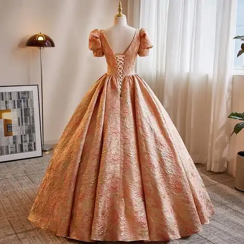 2023新款敬酒服新娘高级感主持人礼服裙子宴会艺考大气宴会演出服