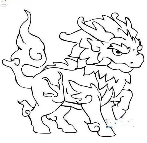 五大神兽的简笔画怎么画