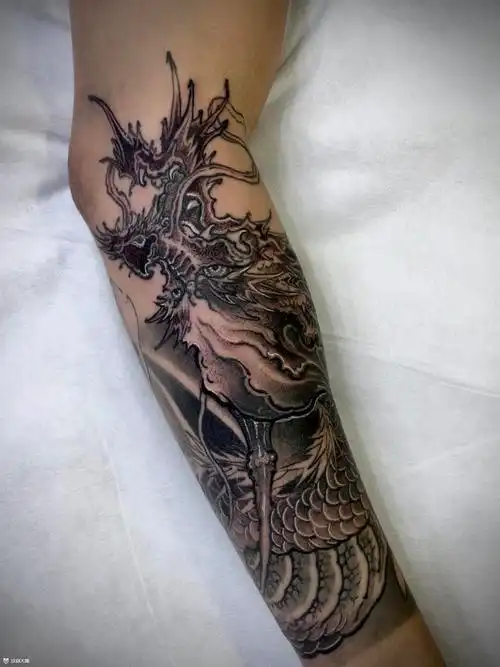 7315 今日工事 新传统94_纹身图案手稿图片_篆十三 9899的