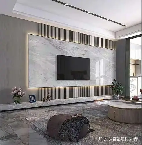 2021年流行的悬空背景墙效果图 - 知乎