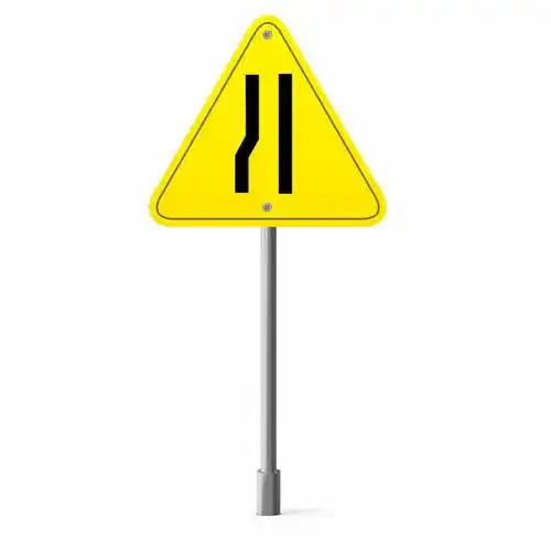 道路前方窄路提示牌7173539矢量图片免抠素材免费下载 交通运输-第1张