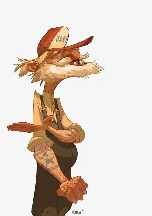 关键词 : 手绘老人,卡通老人,白胡子老人,一脸不屑