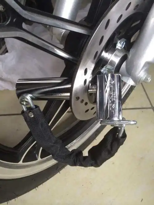 新款专利 电动车轮胎锁 三轮车锁 摩托车碟刹锁 抗液压剪锁