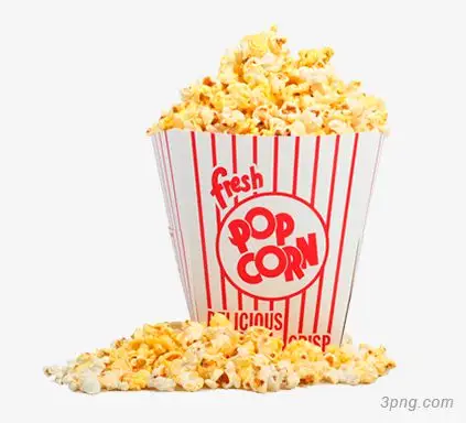 爆米花png素材透明免抠图片动植人物