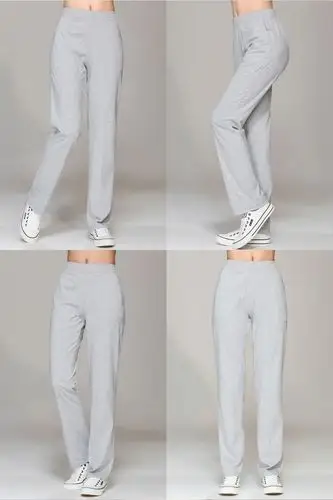 2016年秋款直筒运动裤女纯棉运动休闲长裤百搭女士卫裤厂家