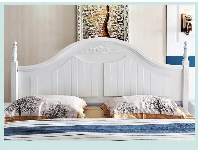 床头板简约现代白色烤漆靠背板18米双人韩式床头地中海经济型韩式131