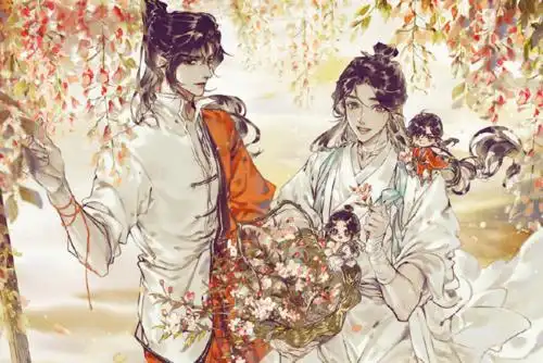 如果有追天官漫画的亲,会发现这周更新了一个小番外,名为"花开花谢"的