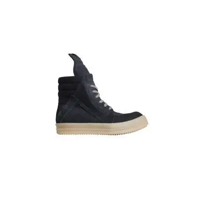 [欧洲直发]rick owens 2018s/s 黑色麂皮倒三角高帮鞋_7折现价4080元