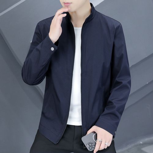 【易打理】秋季新款都市休闲百搭立领防风夹克外套男式夹克
