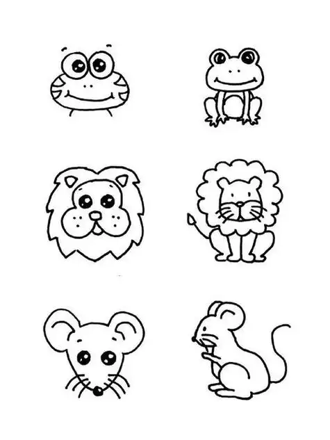 步骤图 动物简笔画图片怎样画犀牛的简笔画素材各种动物简动物简笔画