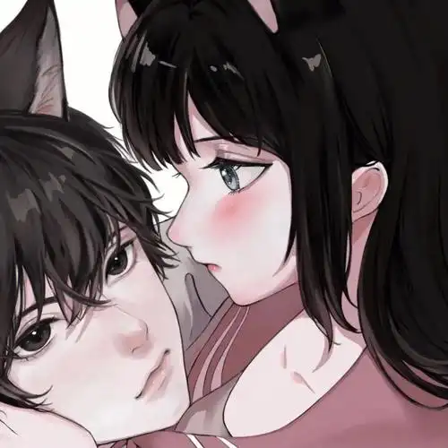 脸红心跳的情侣头像