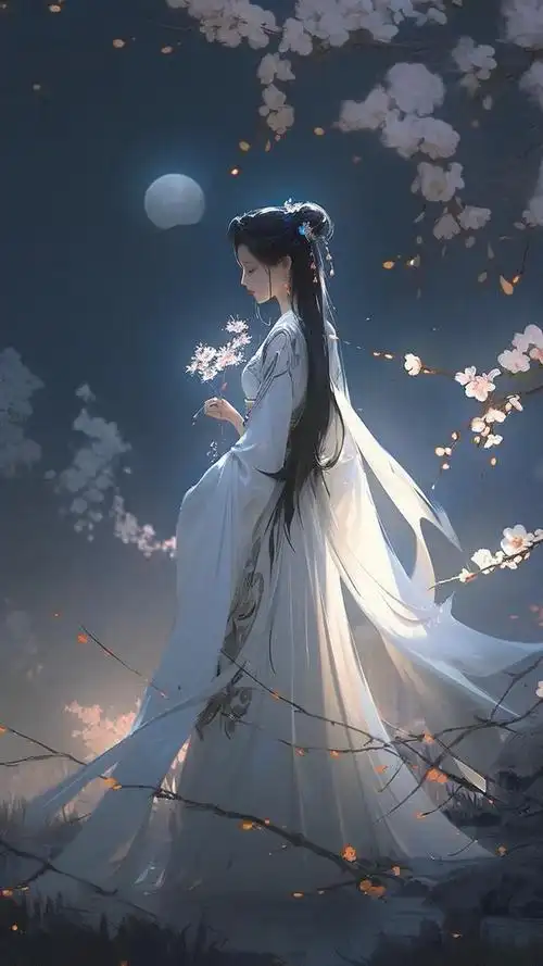 古风美女壁纸,锦衣雪华玉颜色,回眸一笑天下倾.