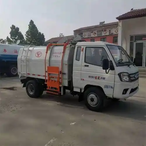 东风7方压缩式垃圾车 侧挂环卫车 大型垃圾转运车支持上牌-阿里巴巴