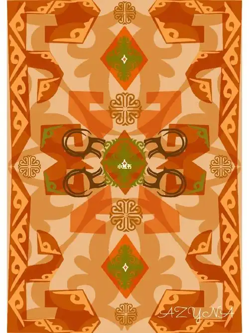 原创哈萨克族纹样图案设计