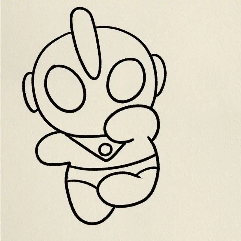 奥特曼简笔画‖(23)         临摹