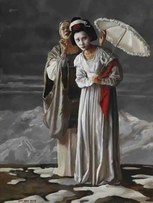 刘溢2003年作 画家夫人像