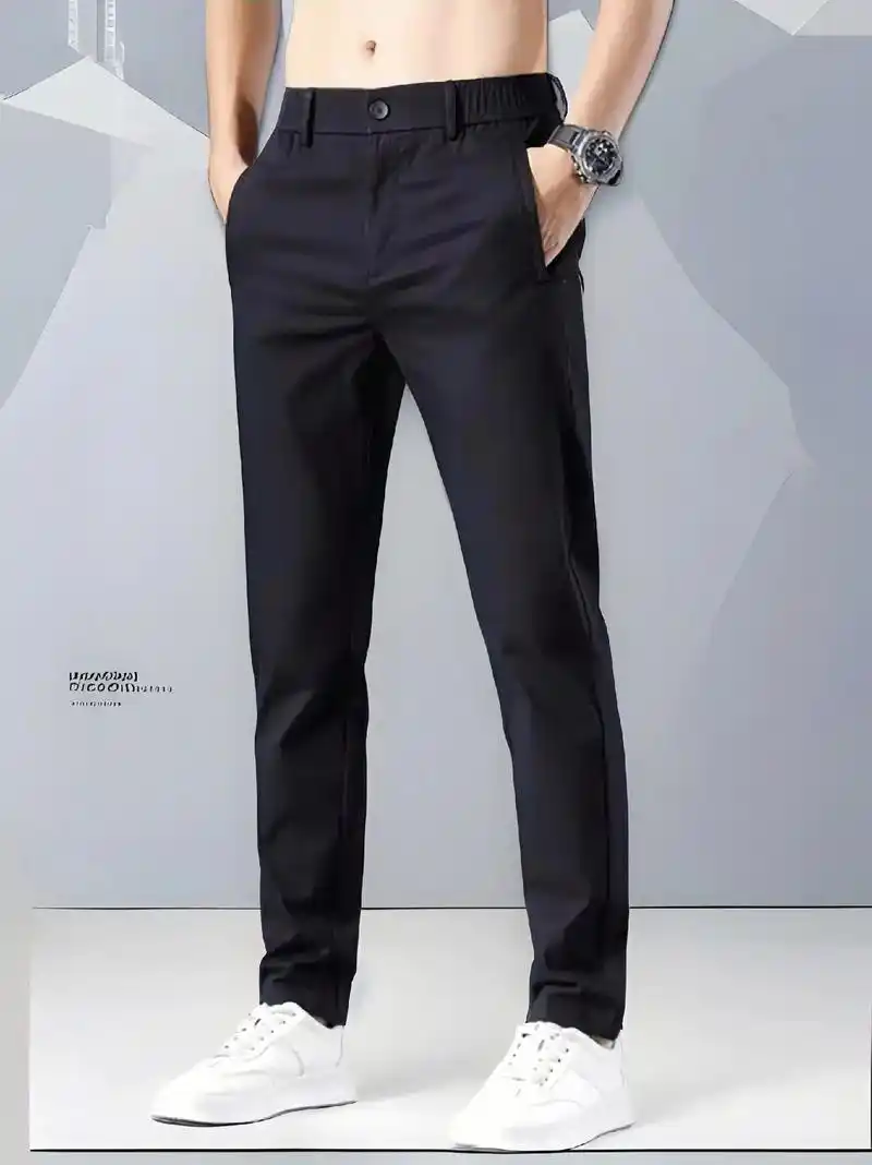 夏季薄款男士冰丝裤