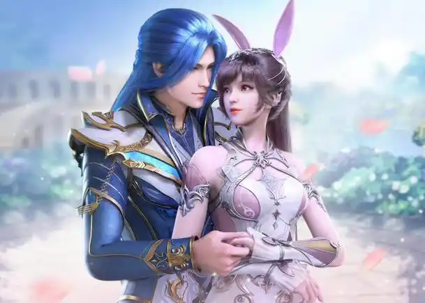 斗罗大陆:落日森林订婚照来袭,小舞身穿仙女婚纱亮相,和唐三深情"贴贴