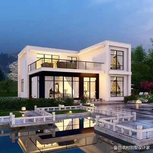 3款二层砖混现代风格别墅推荐,简约大气,均带大露台,布局实用