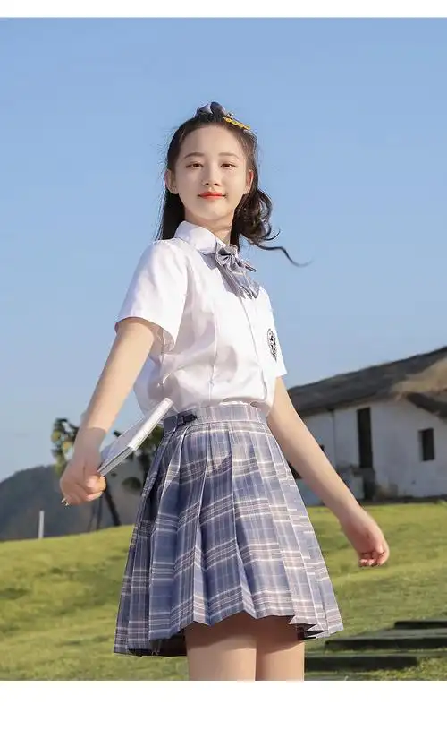 校服夏季女童jk裙正版10小学生12岁女孩夏装女大童夏季学院风校服套装