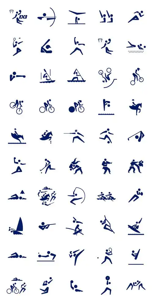 奥运竞赛运动图标