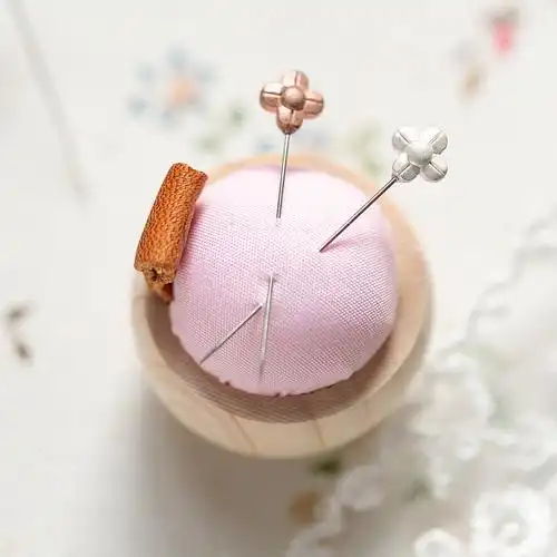 cohana日本进口木质插针包可做项链吊坠装饰十字绣针扎手缝针收纳