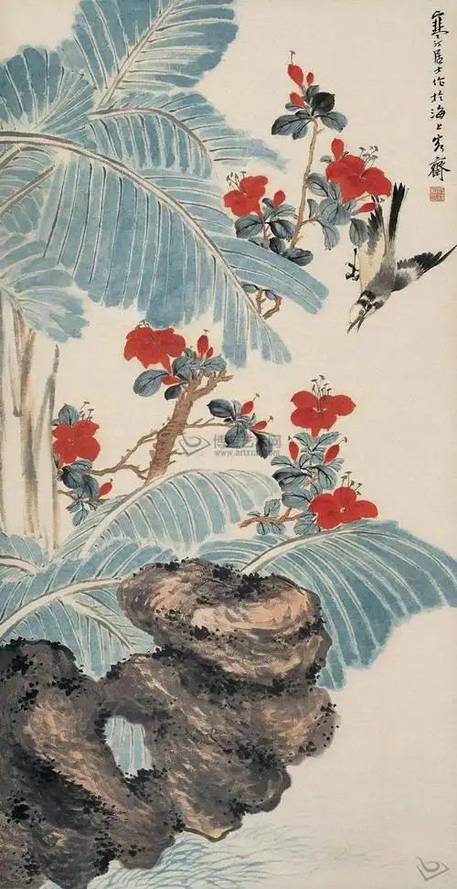 【转载】【引用】江寒汀花鸟作品选赏 2.