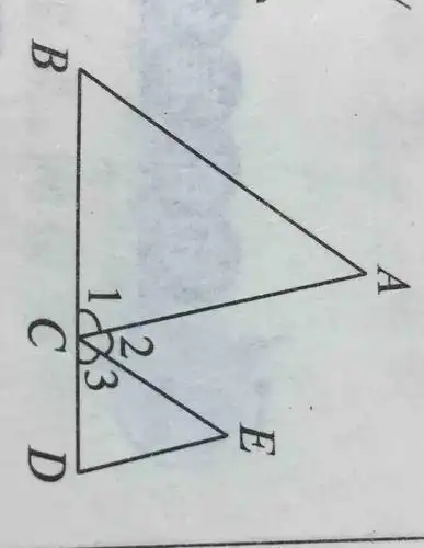 若角b  角bce等于180度,则____平行____,理由是什么?