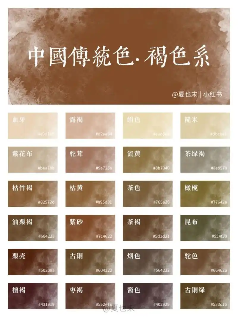 适合染发的棕色系!