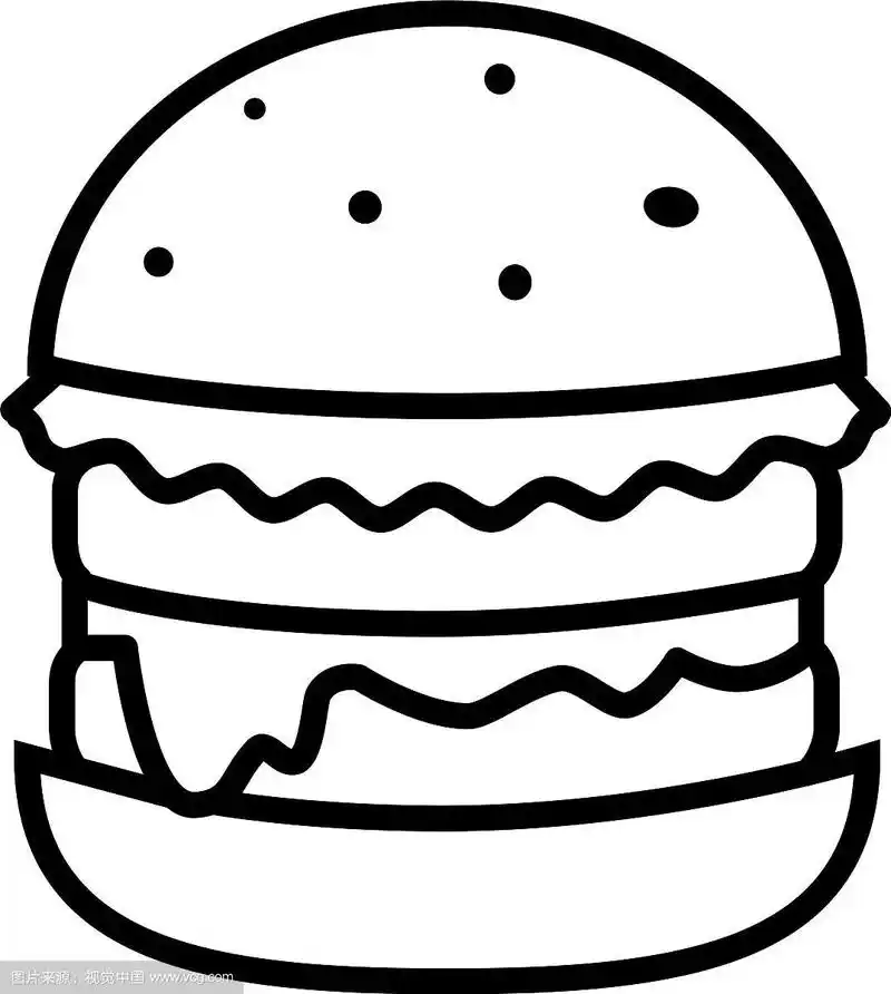 汉堡加芝士沙拉和两份