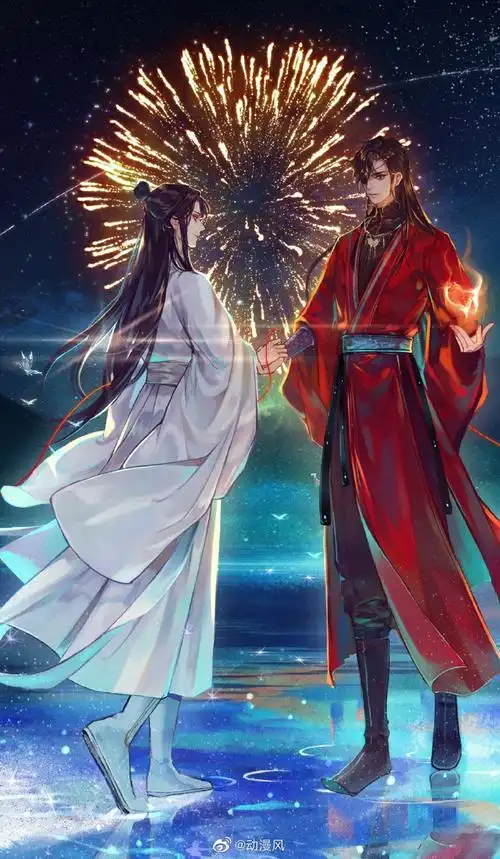 天官赐福#天官赐福美图壁纸,神仙画风我好爱!