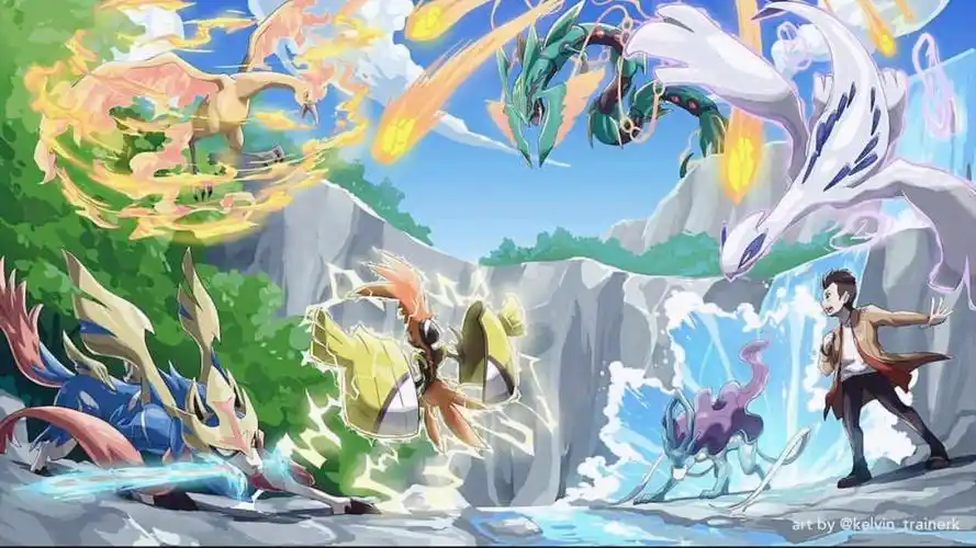 精灵宝可梦 多精灵/神兽/人物横版壁纸