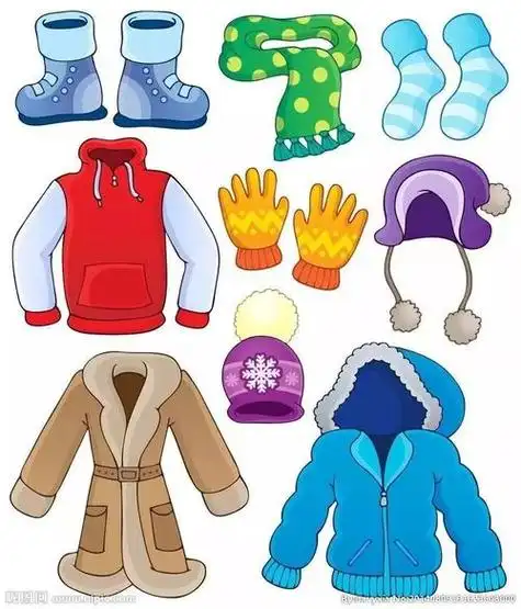 冬季服装简笔画冬季服装简笔画彩色