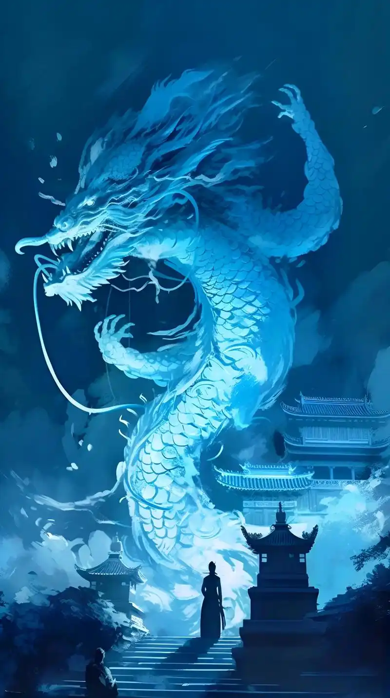 神龙现,百难消.青龙～远古四大神兽之一,最具要挟,胆战心惊并 - 抖音