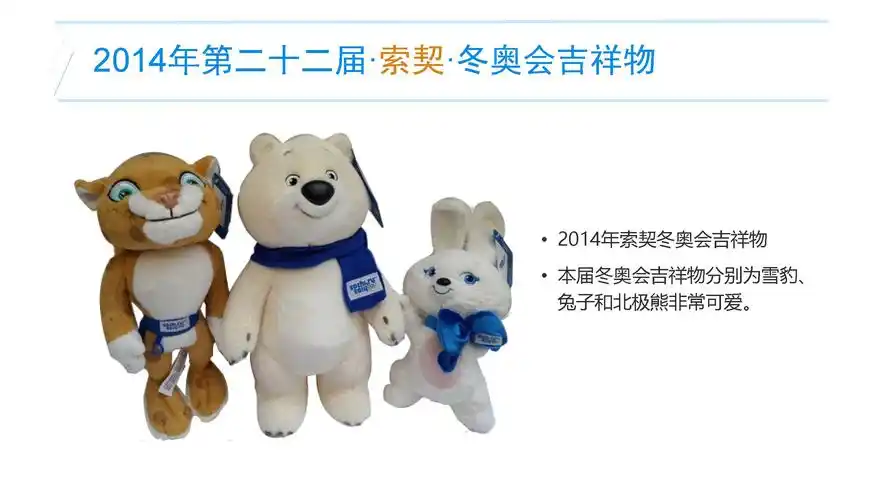 2014年第二十二届·索契·冬奥会吉祥物