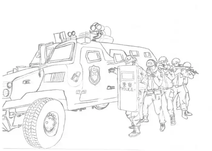 女警漫画记录练兵精彩瞬间