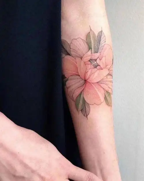 花纹身图片_手臂纹身图案