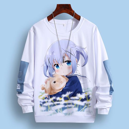 请问今天来点兔子吗卫衣香香风智乃提比二次元动漫t恤