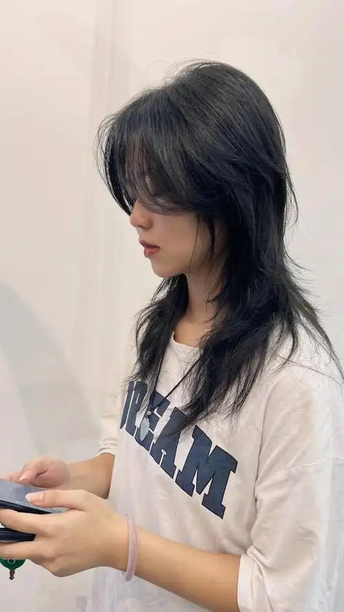 长发鲻鱼头|||女生超级酷飒狼尾鲻鱼头 啊啊