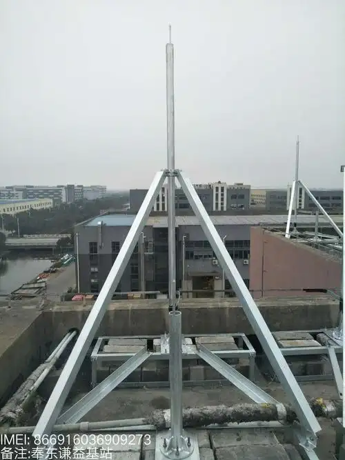楼顶拉线塔抱杆