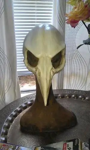 美国代购finish㊣ 手作哥特朋克万圣节高品质舒适耐用鸟头骨面具