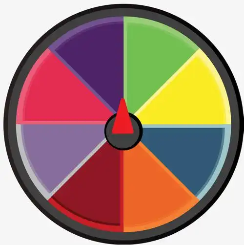 色块彩色矢量卡通转盘