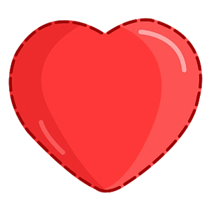 火热跳动红色爱心动图gif