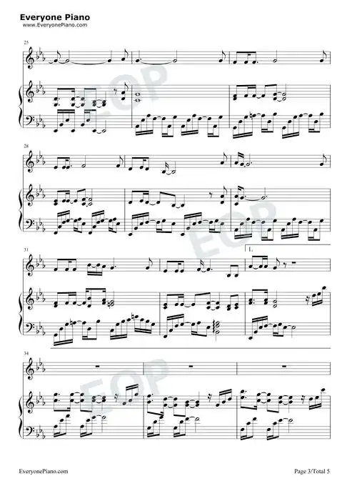 气球-许哲佩五线谱预览3