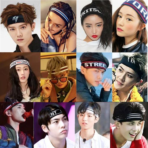 运动发带男潮吸汗跑步头巾日常外戴男生发箍女发饰