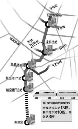 地铁10号线延伸至新津 设13座车站 - 成都交通最成都