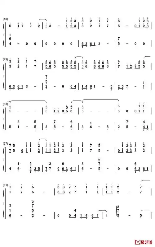 无限钢琴简谱数字双手周深