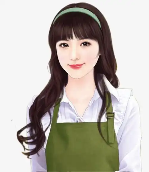 手绘现代美女人物