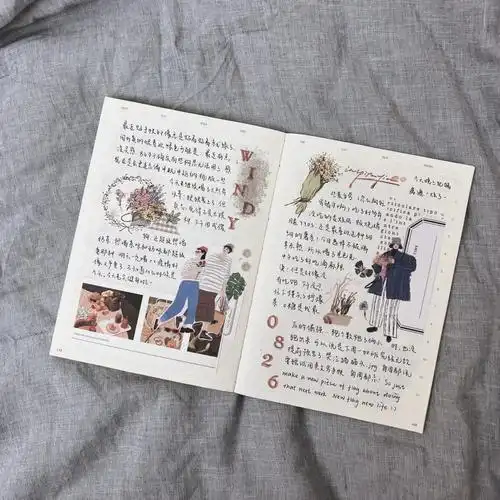 一日一页轻复古手帐排版